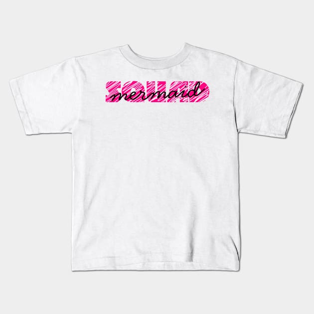 Mermaid Squad in pink Kids T-Shirt by Hispaniola-Fineart